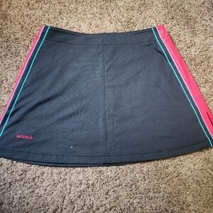 Vintage Athletic Skirt Black and Red Women's